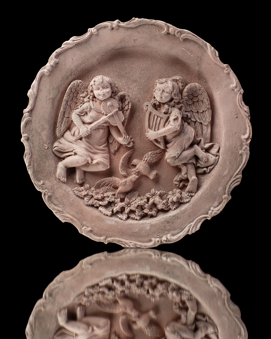Plato de dos ángeles
