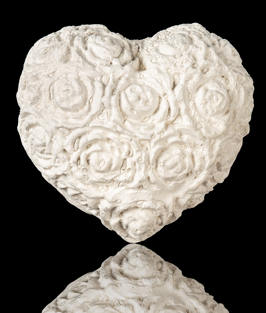 Corazón relleno de rosas