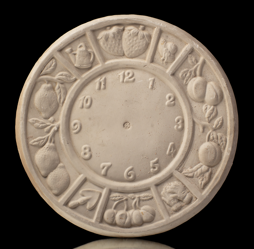 Plato reloj de frutas