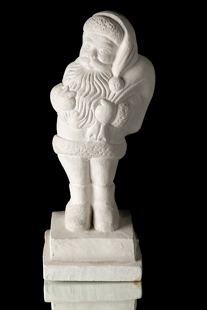 Viejito pascuero en plataforma
