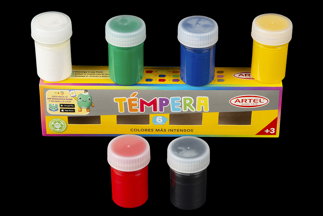 TÉMPERA 6 COLORES