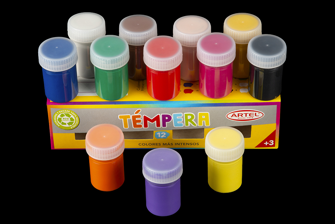 TÉMPERA 12 COLORES